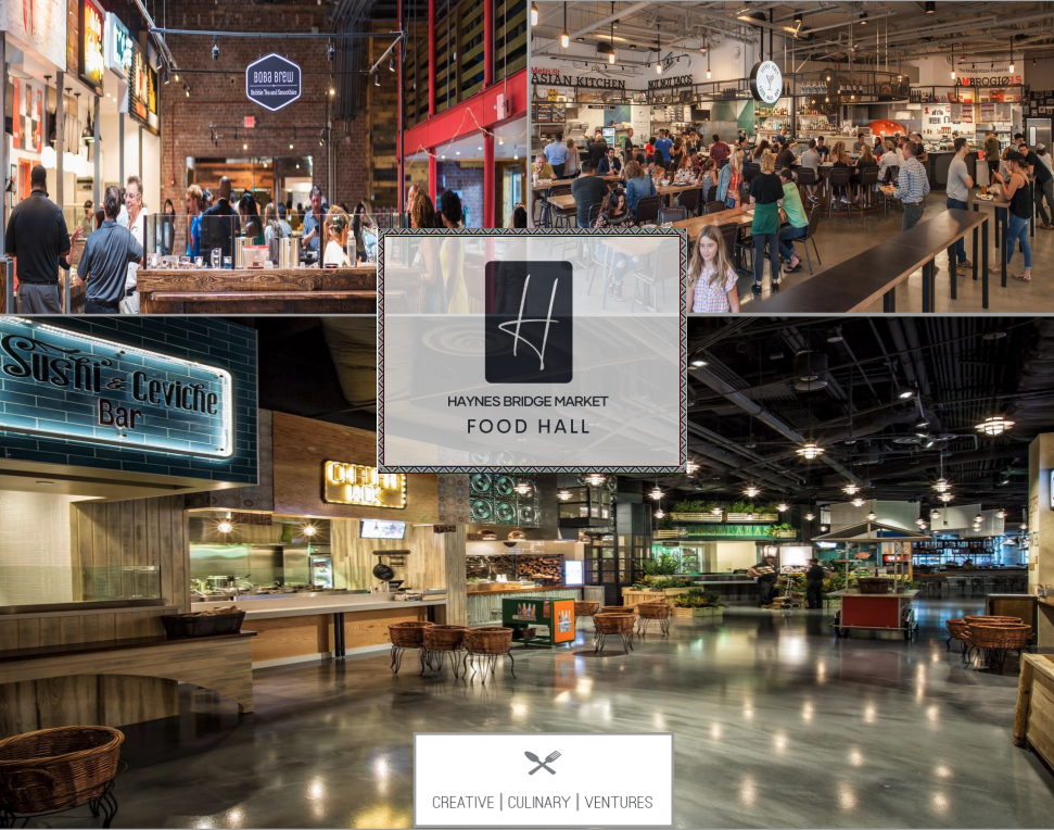 Haynes Bridge Market Food Hall | Coming Soon to Alpharetta, GA | Creative Culinary Ventures popup